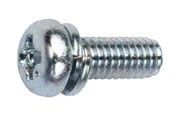 鉄(+) ナベ頭セムス小ねじ P＝2(ピタック 極薄板用 (バネ座組込)